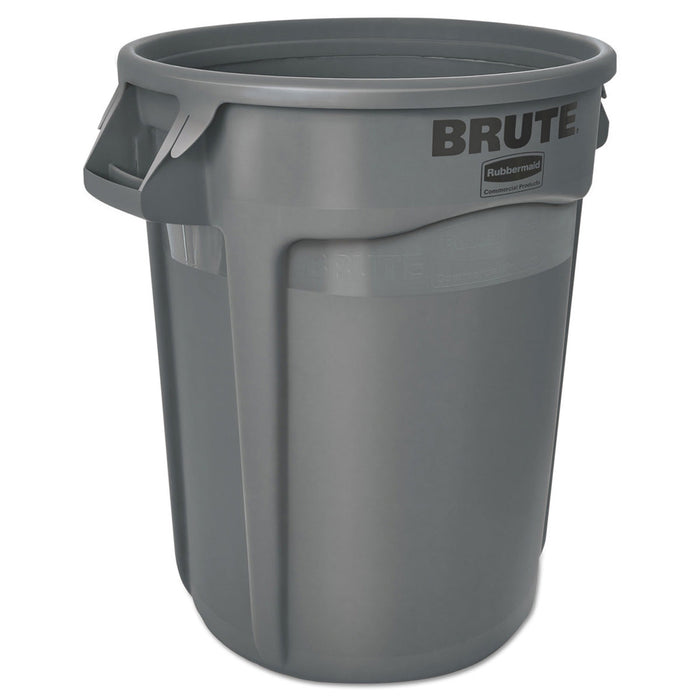 Rubbermaid® Brute Round 32 Gallon Trash Can (Gray - #263200GY)
