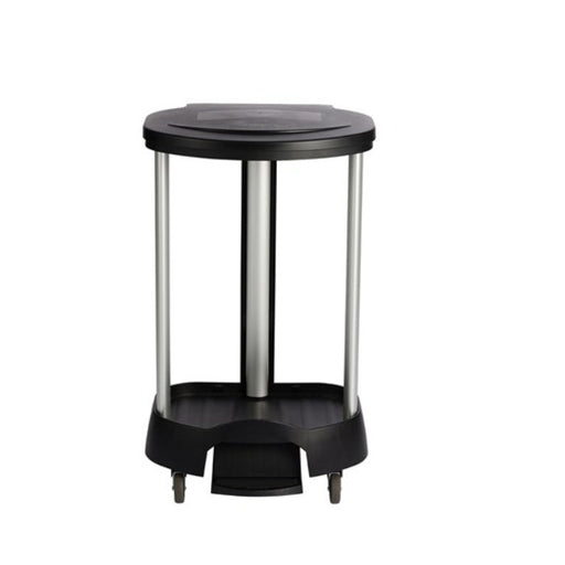 Step-On Linen Hamper, 20 3/8w X 22 1/4d X 37 7/8h, Plastic/aluminum, Black Thumbnail