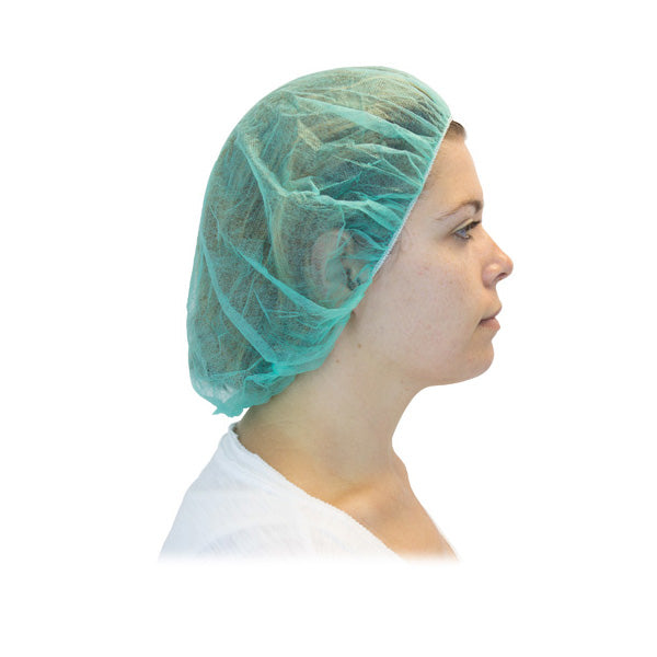 Safety Zone® #MB Green Bouffant Caps (19