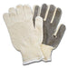 Safety Zone® Premium Cotton Polyester String Knit Gloves w/ Black PVC Dot Palms (Men's or Women's) - Case of 240 Pairs