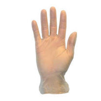 Safety Zone® 3.6 Mil Clear Disposable Vinyl Powdered Gloves (S - XL Sizes Available) - Case of 1000