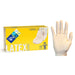 Safety Zone® White Disposable 5.0 Mil Powdered Latex Gloves (S - XL Sizes Available) - Case of 1000