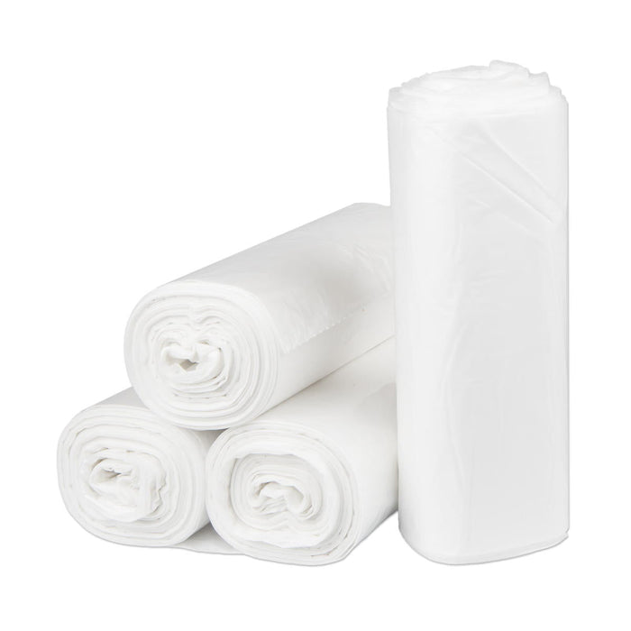 Roll of 20 - 30 Gallon Clear 7 Micron High Density Coreless Trash Can Liners
