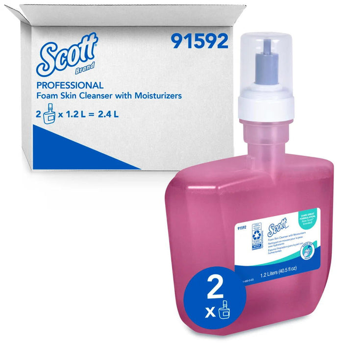 Scott® Foam Skin Cleanser w/ Moisturizers (#91592) - 1200 ml Dispenser Refill