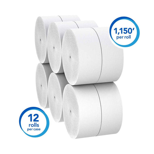 Scott Essential 2-ply Coreless Jumbo Roll - 12-rolls - 07006 Thumbnail