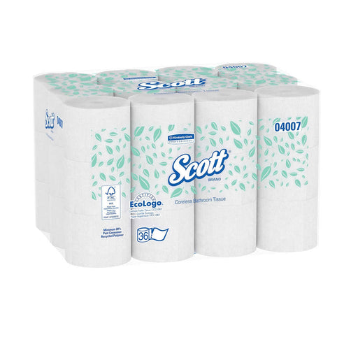 Scott Essential Coreless Standard Roll Bathroom Tissue 36 Roll Pack - #04007 Thumbnail