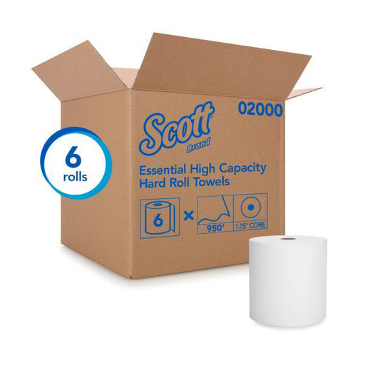 Scott® Essential Universal Paper Toweling (8” x 950’) - Case of 6 Rolls