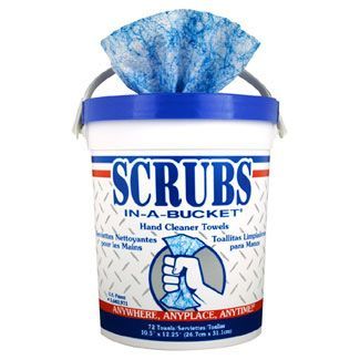 Scrubs-in-a-Bucket Hand Cleaning Towels - 6 Canisters