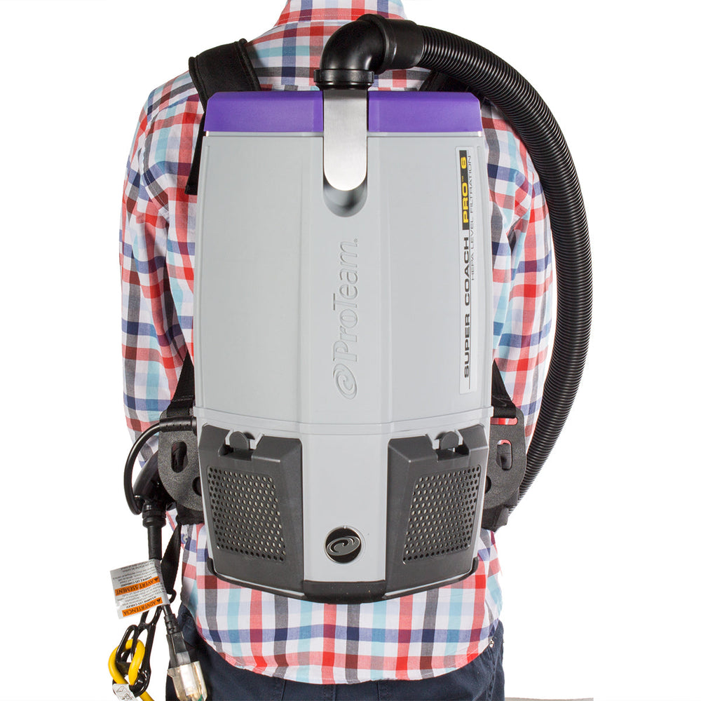 ProTeam® Super Coach Pro 6 Qt. Backpack Vacuum — CleanFreak.com