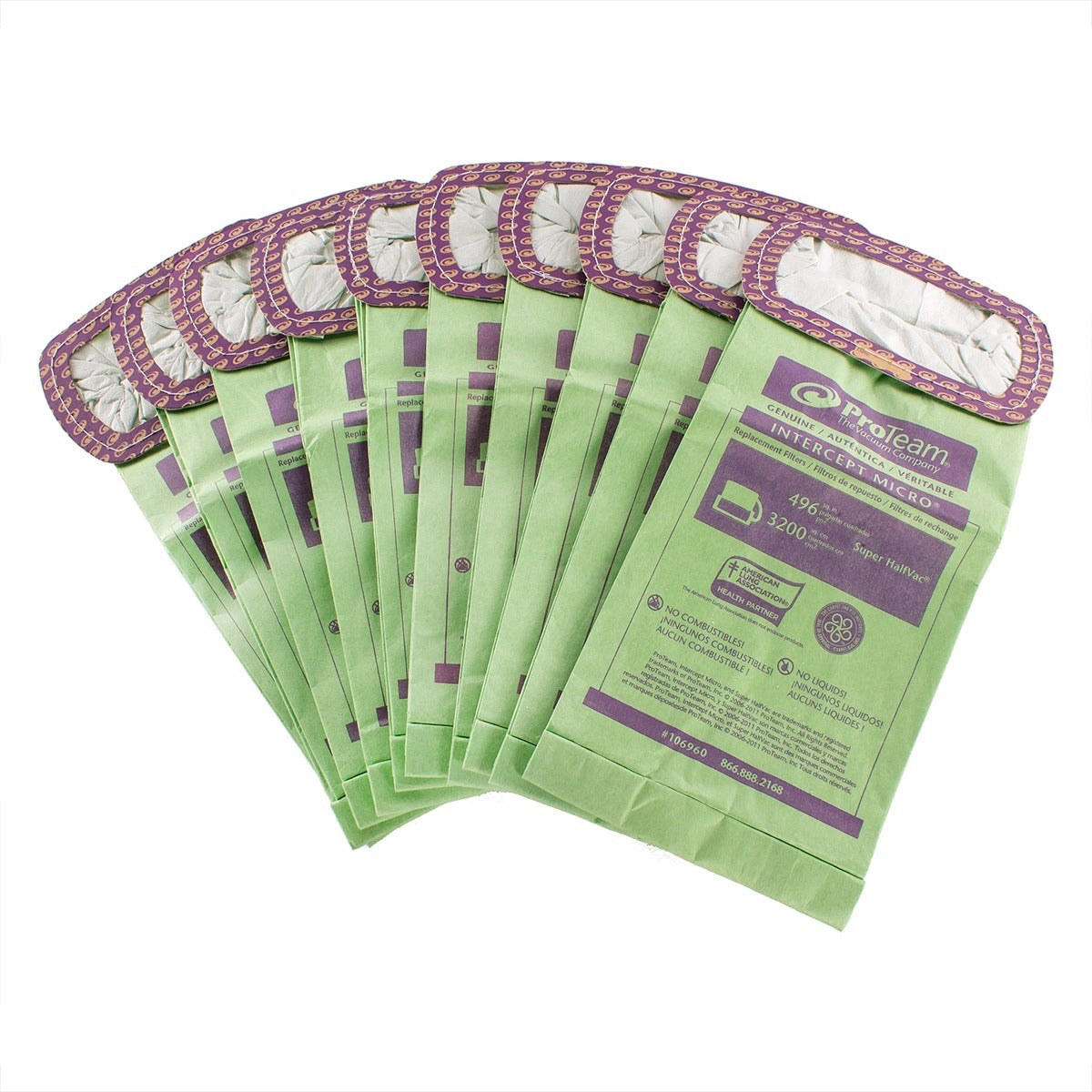 ProTeam® Super HalfVac® Pro Vacuum Bags (#106960) - Pack of 10
