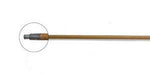 Malish 60" Wood Threaded Deck Scrub & Push Broom Handle #660060 (15/16" Diameter) - Case of 12