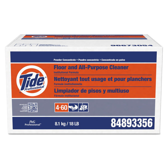  Tide® Concentrated Floor & All-Purpose Powder Cleaner Institutional Formula (#02363) - 18 lb Box