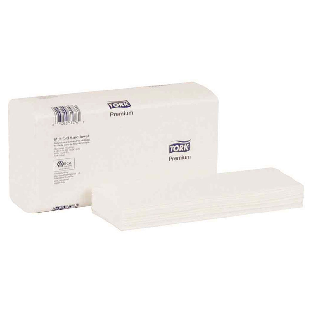 Tork® Premium White 3-Panel Multifold Hand Towels (9