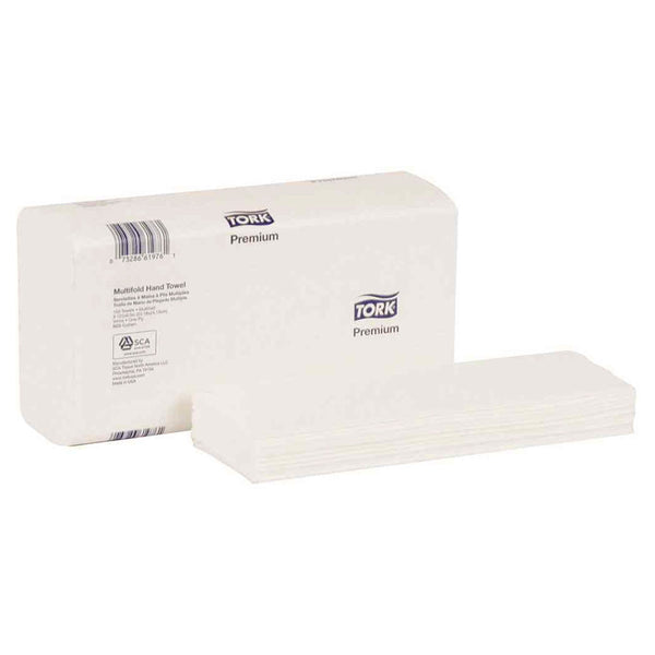 Tork® Premium White 3-Panel Multifold Hand Towels (9