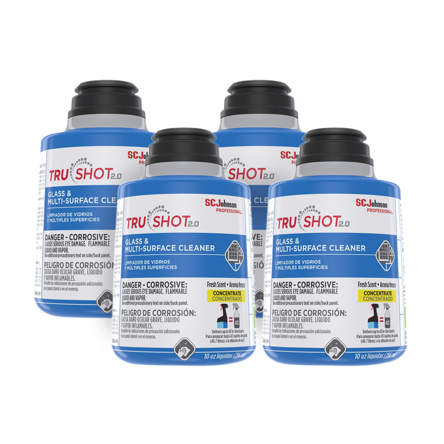 TruShot 2.0™ Glass & Multi-Surface Cleaner (10 oz Cartridges) - Case of 4