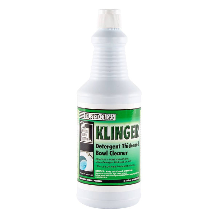 Trusted Clean Klinger Thickened Urinal & Toilet Bowl Cleaner - 1 Quart Bottle