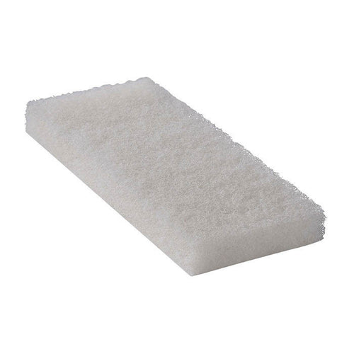4.5" x 10" White Handheld Utility Scrub Pads (#541012) - Case of 20 Thumbnail