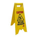 Yellow 2-Sided Wet Floor Sign (Bilingual - English & Spanish)